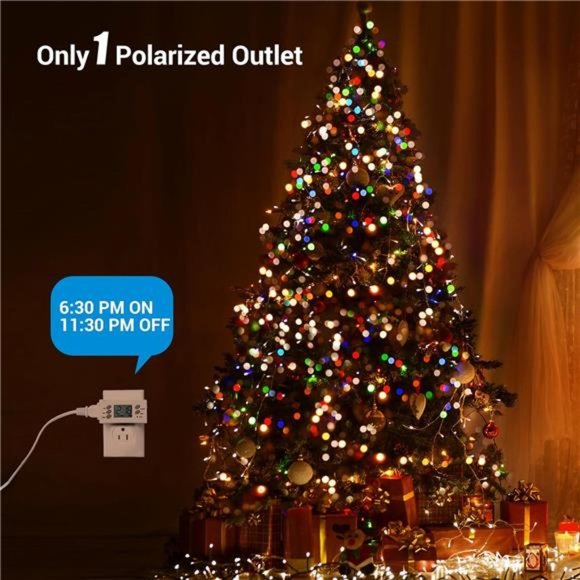 DEWENWILS 24 Hour Outlet Timer, 125V 15A 1000W Timers, 2 Pack - Picture 4 of 6